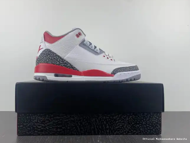 Official Maikesneakers 3 Jordan OG Red DN3707-160 Air Fire 0416